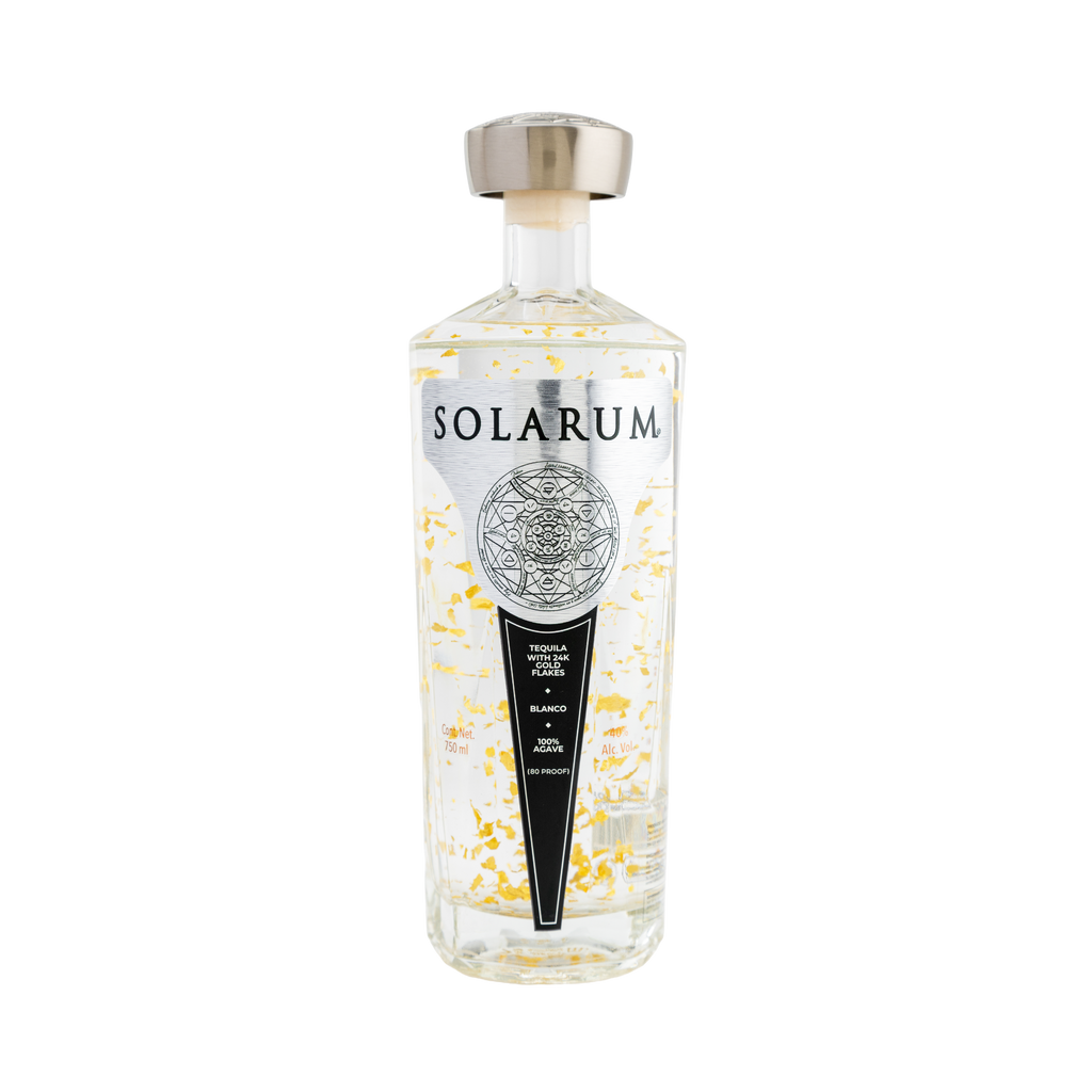 Tequila Solarum Blanco with 24k Gold flakes - 750 mL